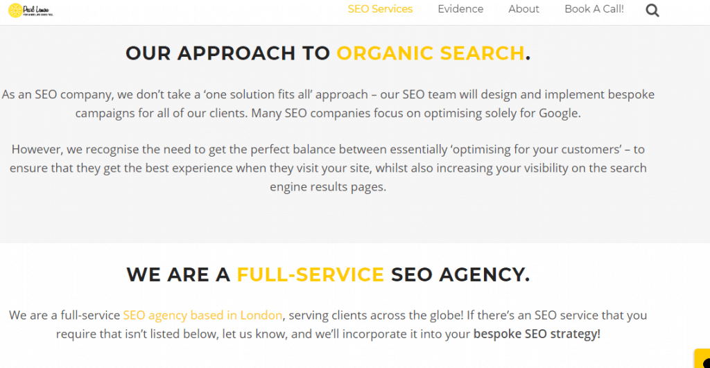 Organic Search SEO Services